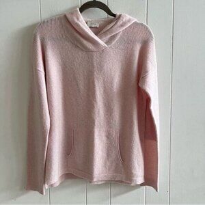 Wrap London Pink Cashmere Hooded Sweater